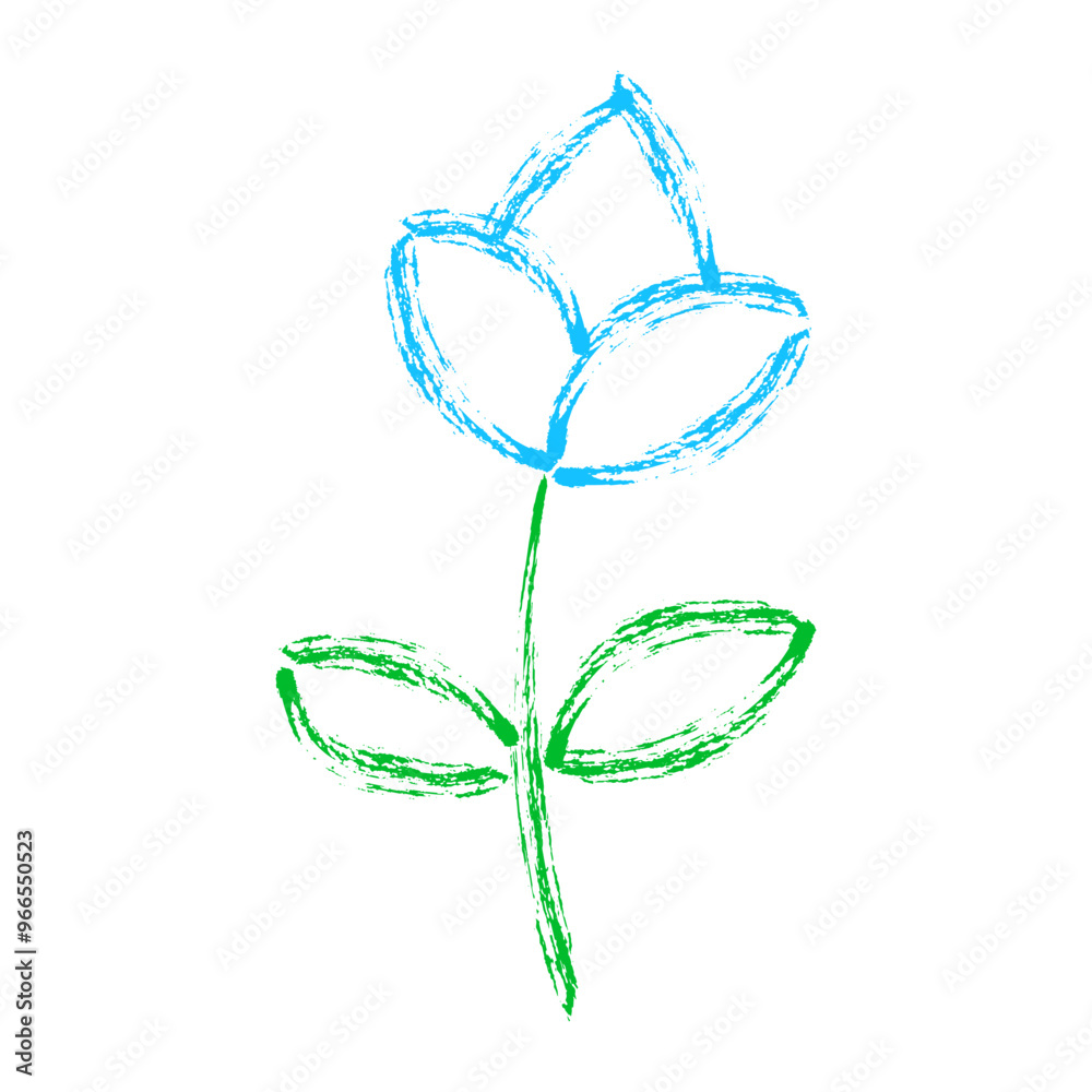 Flower Crayon Doodle for Kindergarten Art and Learning Activities Flower Crayon Doodle for Kindergarten Art and Learning Activities