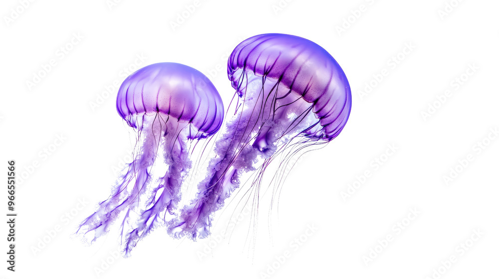 Fototapeta premium Jellyfish on transparent background
