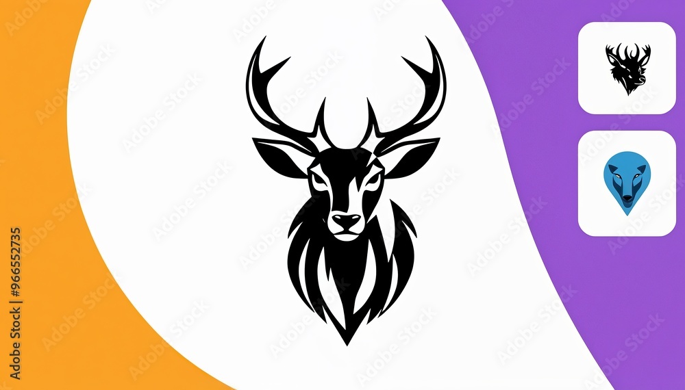 deer head icon. deer head silhouette. deer head vector. head silhouette. silhouette of a deer. black and white deer deer head icon. deer head silhouette. deer head vector. head silhouette. silhouette of a deer. black and white deer