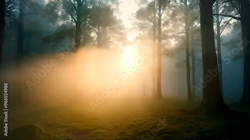 morning in the forest