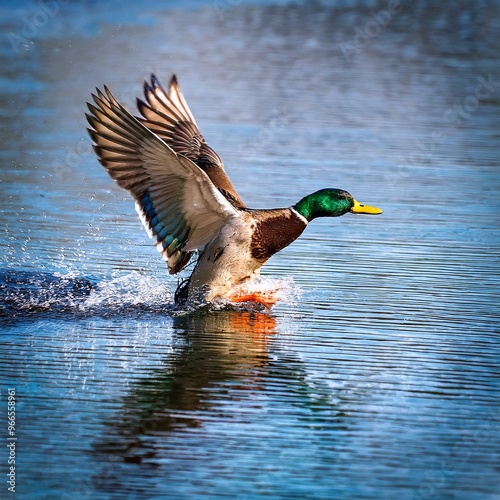 mallard wild duck scient. name Anas platyrhynchos bird animal, A photo