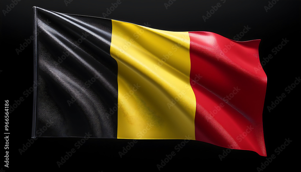 Fototapeta premium waving flag isolated on a transparent background