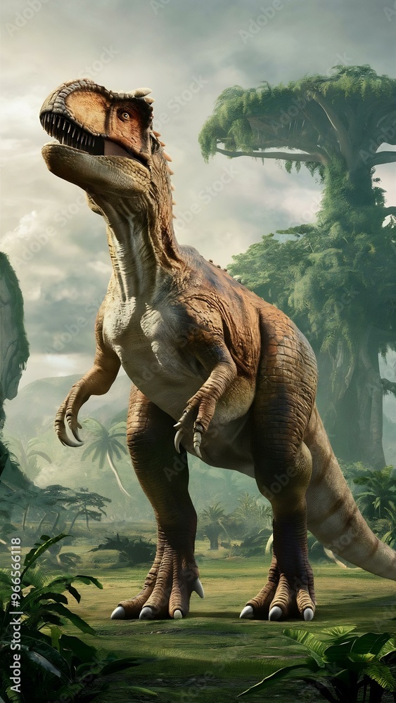 Naklejka premium Long time ago dinosaur
