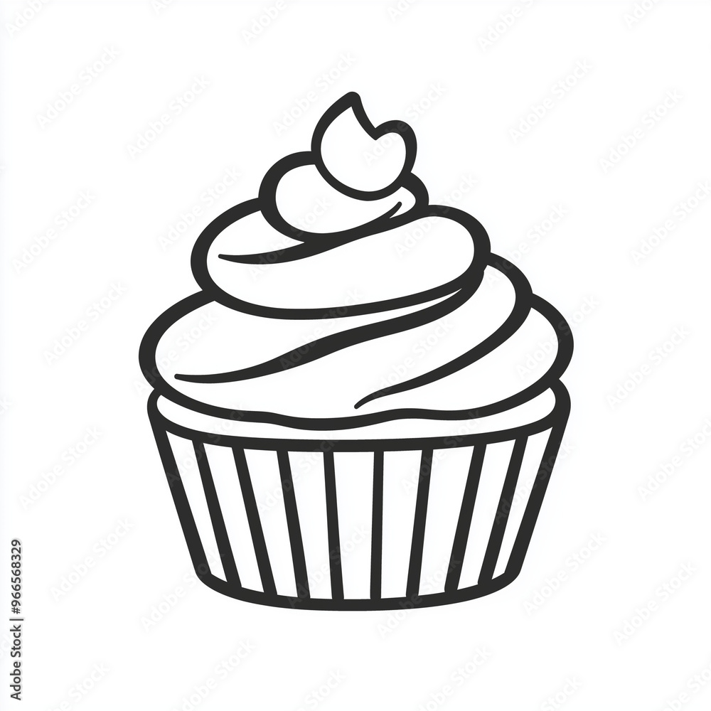 Sweet Cupcake Icon: Delicious Design for Bakery and Dessert Themes Sweet Cupcake Icon: Delicious Design for Bakery and Dessert Themes