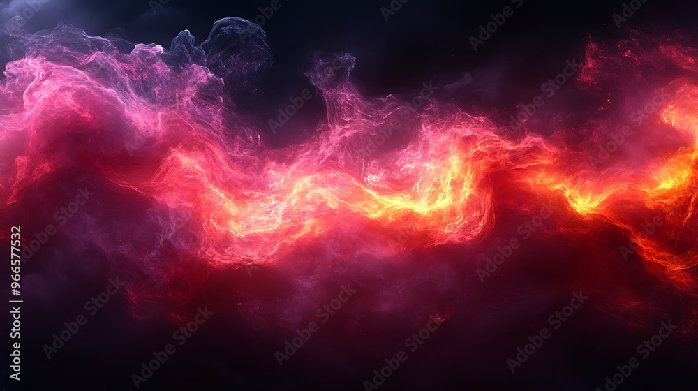 Abstract fire and smoke background with vibrant colors and swirling patterns. Abstract fire and smoke background with vibrant colors and swirling patterns.