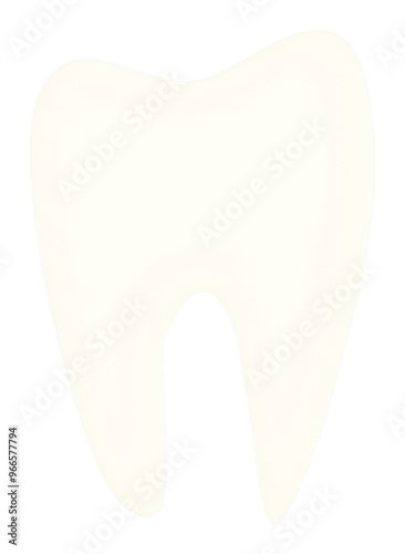 PNG Illustration of a simple tooth smiling cushion symbol.