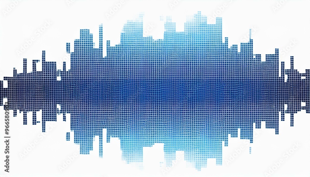blue colored pixel art, technology design background isolated on white blue colored pixel art, technology design background isolated on white