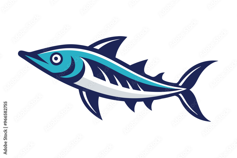 A beautiful Barracuda vector design A beautiful Barracuda vector design