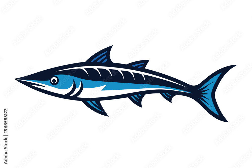 A beautiful Barracuda vector design A beautiful Barracuda vector design