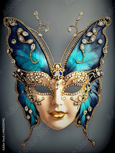 venetian carnival mask photo