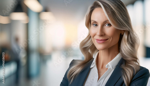 Wallpaper Mural Close-Up of a Businesswoman in a Professional Setting Torontodigital.ca