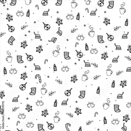 Christmas doodle handrawn illustration vector