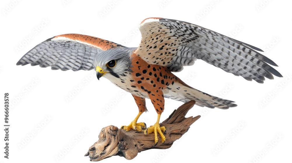Fototapeta premium Kestrel on a transparent background