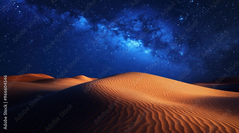 Naklejka premium Desert Night Sky