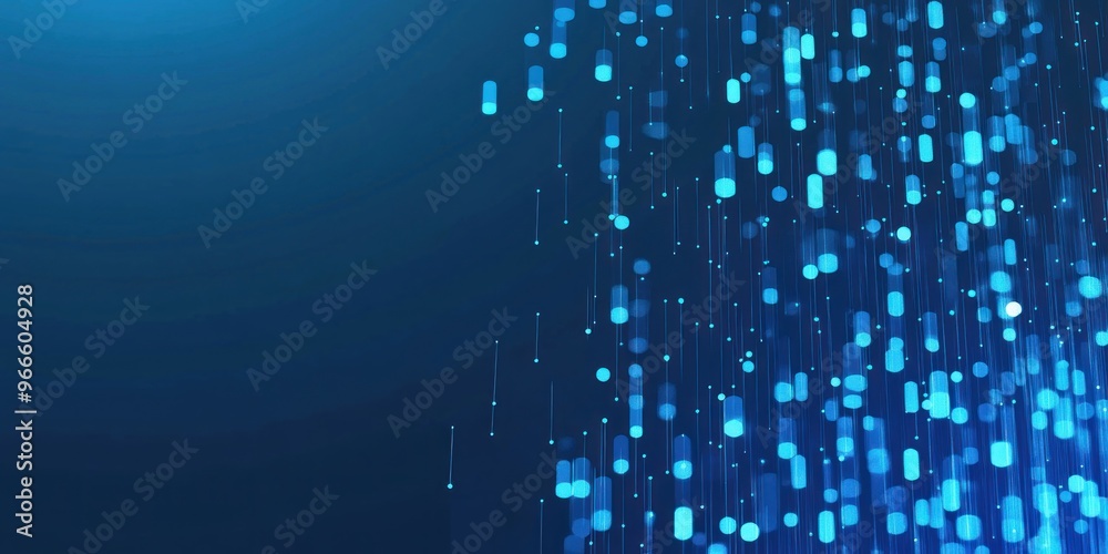 Obraz premium Background Abstract for Blue colored Tech Finance Fintech Pixel Pattern. Abstract Business Tech Science Vector Backdrop