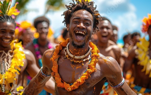 Joyful celebration: people celebrating and having fun on Fiji independence day, enjoying festivities, cultural traditions, unity, reflecting national pride and spirit of freedom in vibrant activities