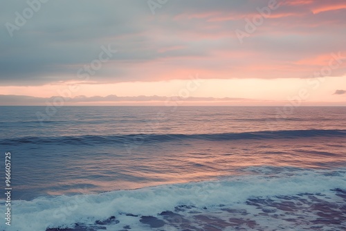 Serene Sunset Over the Ocean
