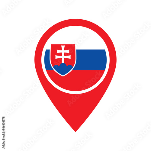 Photography Slovakia flag location icon