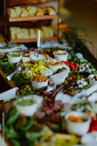 Elegant Charcuterie Board with Cheese, Meats, and Gourmet Snacks for Entertaining