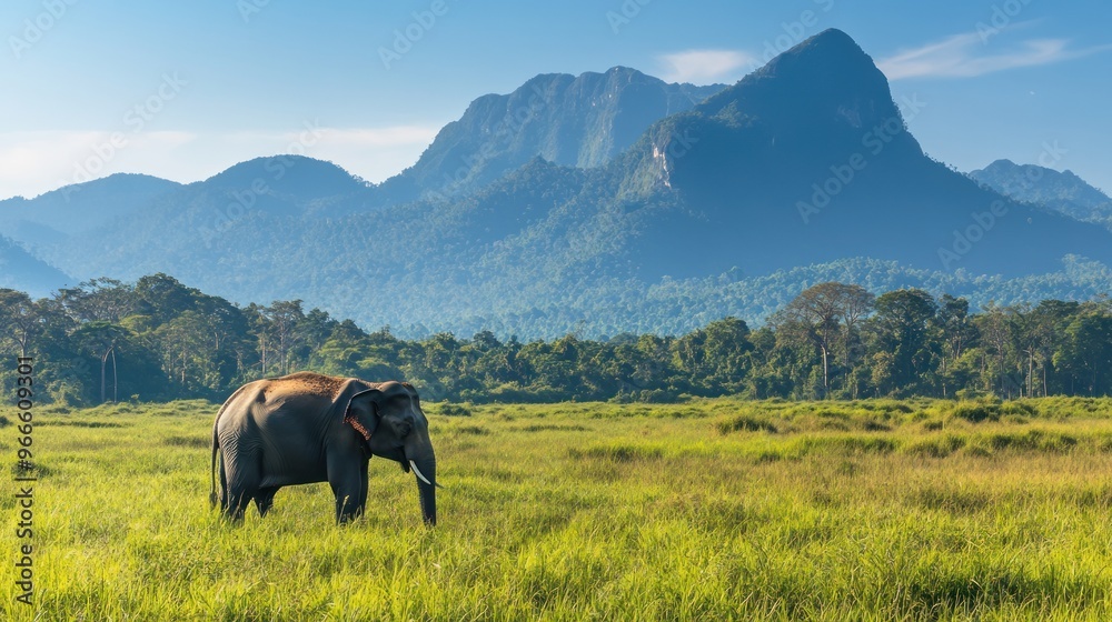 Fototapeta premium Elephant in the Wild