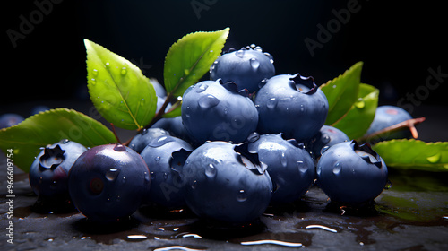 Wallpaper Mural Crystal clear blueberries Torontodigital.ca