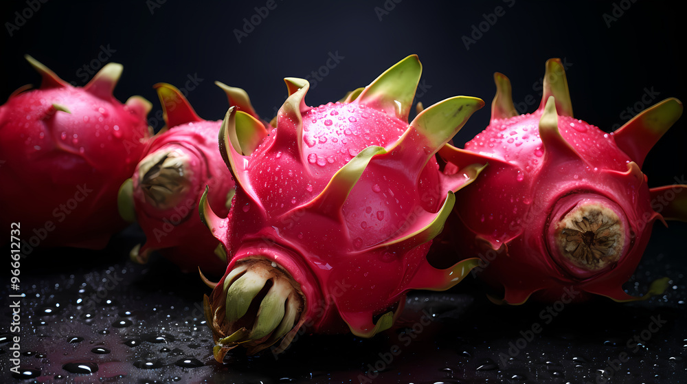 The temptation of red dragon fruit The temptation of red dragon fruit