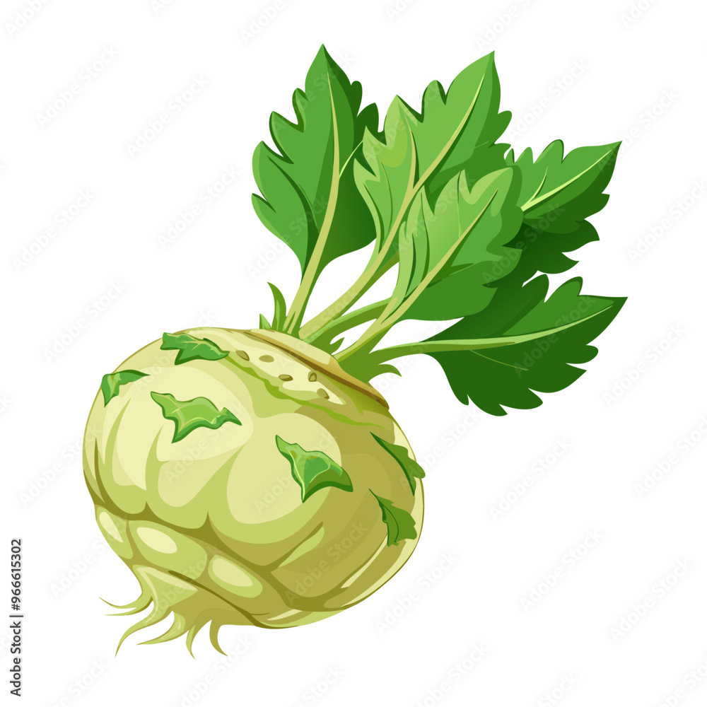 celeriac realistic on fully white background celeriac realistic on fully white background