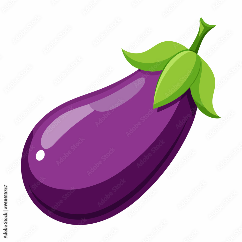 eggplant isolated on white