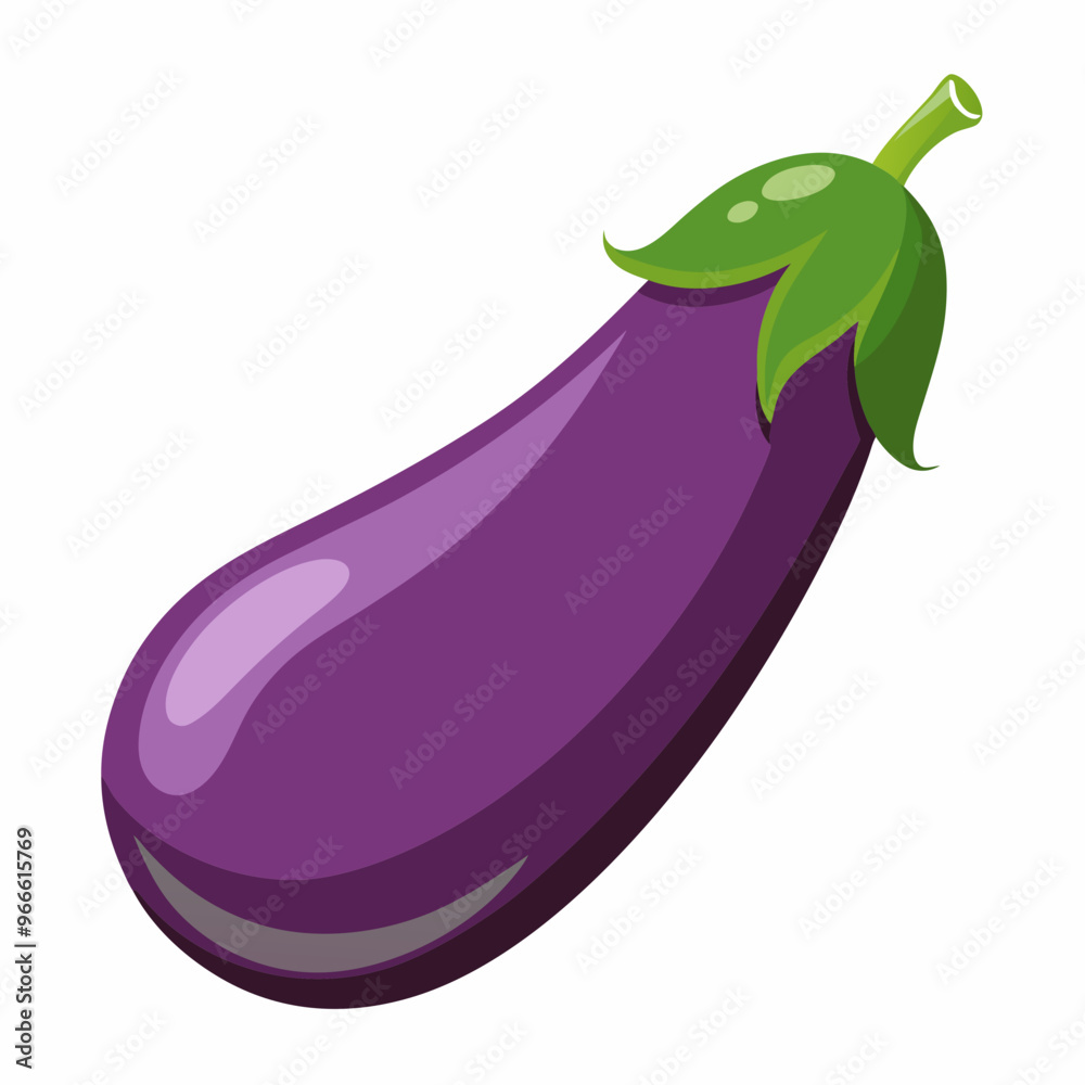 eggplant isolated on white