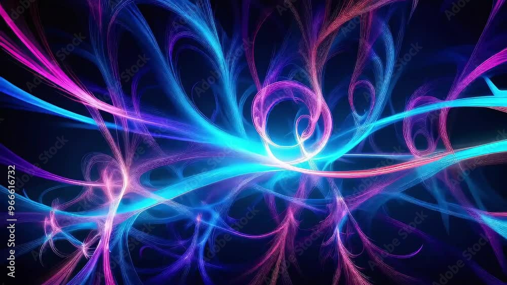 Perfect Loop, perfectly loopable morphing video about a neon colored abstract shapes