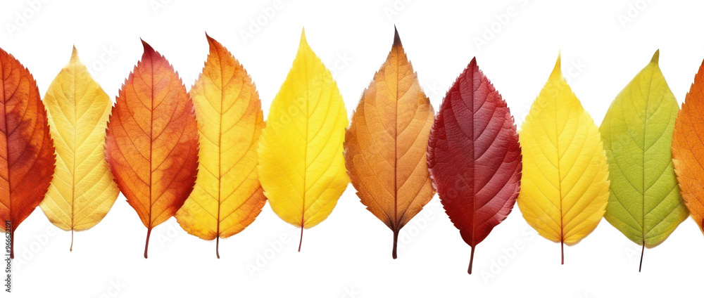 Obraz premium PNG Fall leaves backgrounds plant leaf.