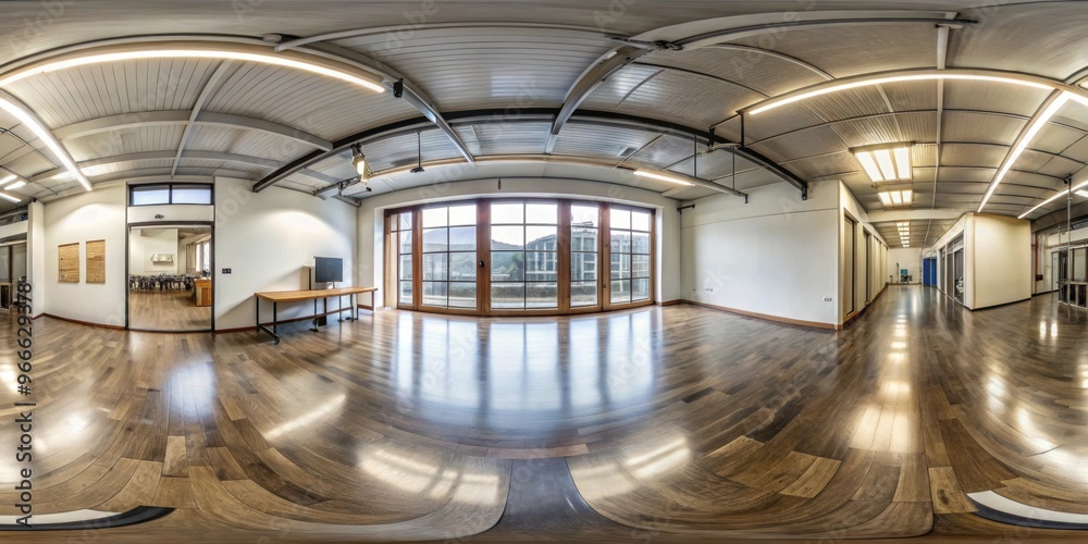 Obraz premium VR 360 studio panorama with reflections Animation hdri, VR, 360, studio, panorama, reflections, animation