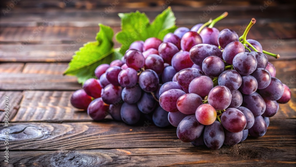 Fresh purple grapes on rustic wooden table, close up view for healthy lifestyle background, grapes, organic, fruits, fresh Fresh purple grapes on rustic wooden table, close up view for healthy lifestyle background, grapes, organic, fruits, fresh