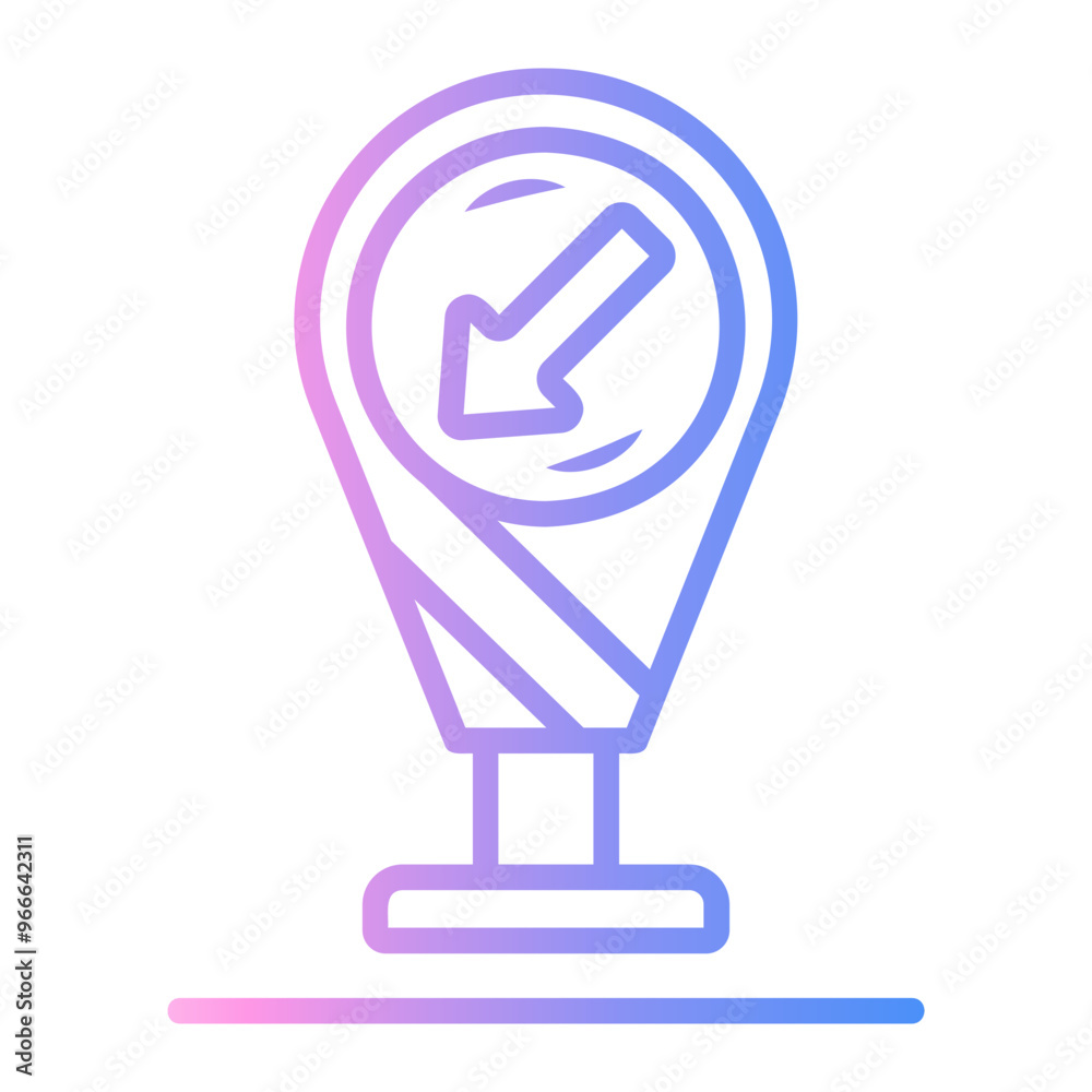 traffic Line Gradient Icon traffic Line Gradient Icon