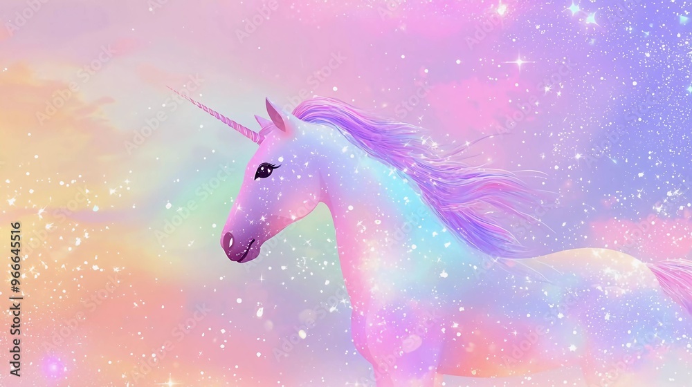 Unicorn background with rainbow mesh. Mystical universe banner in princess colors. Fantasy gradient backdrop with hologram. Nice holographic unicorn background with magic sparkles, stars and blurs Unicorn background with rainbow mesh. Mystical universe banner in princess colors. Fantasy gradient backdrop with hologram. Nice holographic unicorn background with magic sparkles, stars and blurs