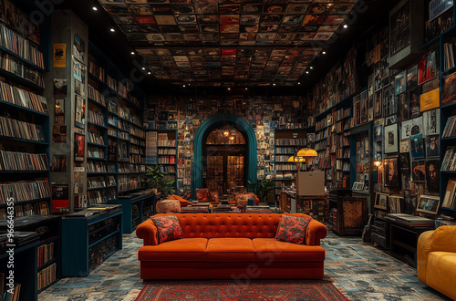 Vintage Vinyl Record Store: Listening Stations and Nostalgic Music Collections photo