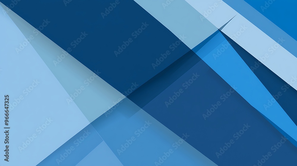 Abstract Geometric Pattern in Shades of Blue Abstract Geometric Pattern in Shades of Blue