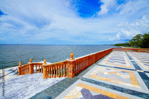 Sarasota, Florida, USA - 09 08 2024: The landscape of The John and Mable Ringling Museum of Art photo