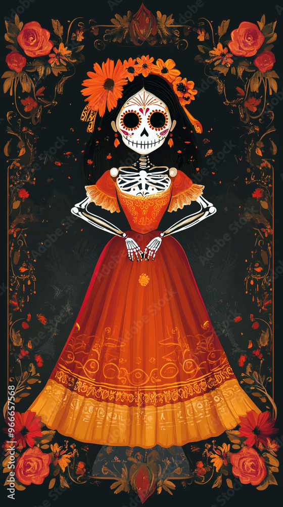 A beautifully designed Dia de Los Muertos A beautifully designed Dia de Los Muertos