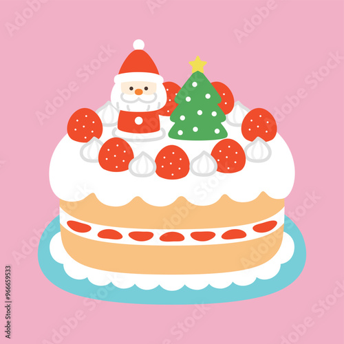 クリスマス　ホールケーキ