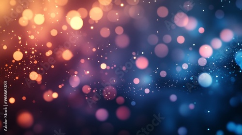 Abstract Background with Defocused Lights and Glitter