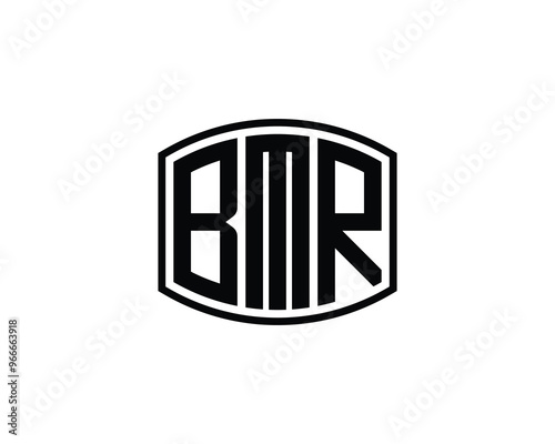 BMR logo design vector template. BMR