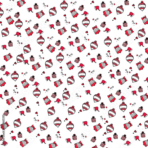 Christmas doodle handrawn illustration vector