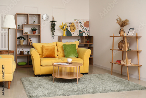 Interior of living room wit...