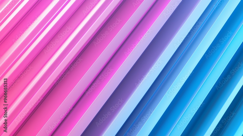 A blue, pink, and purple striped background with a white line A blue, pink, and purple striped background with a white line