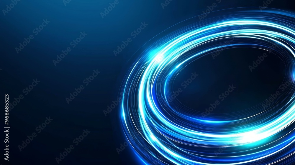 A blue circle with a blue line in the middle A blue circle with a blue line in the middle