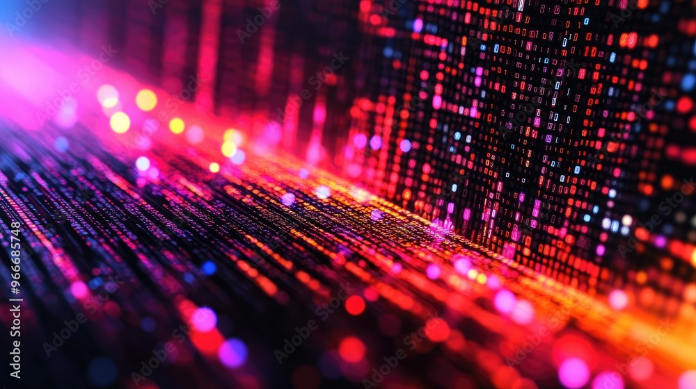 Binary code abstract pattern Binary code abstract pattern