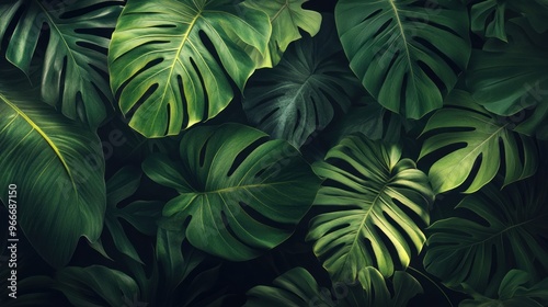 Tropical Leaves Background