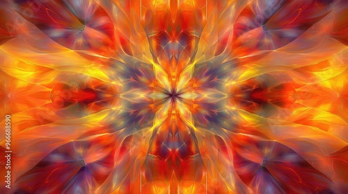 Dynamic abstract rays mesmerizing patterns