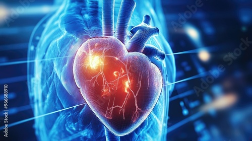 Heart Beats with medical backgrounds